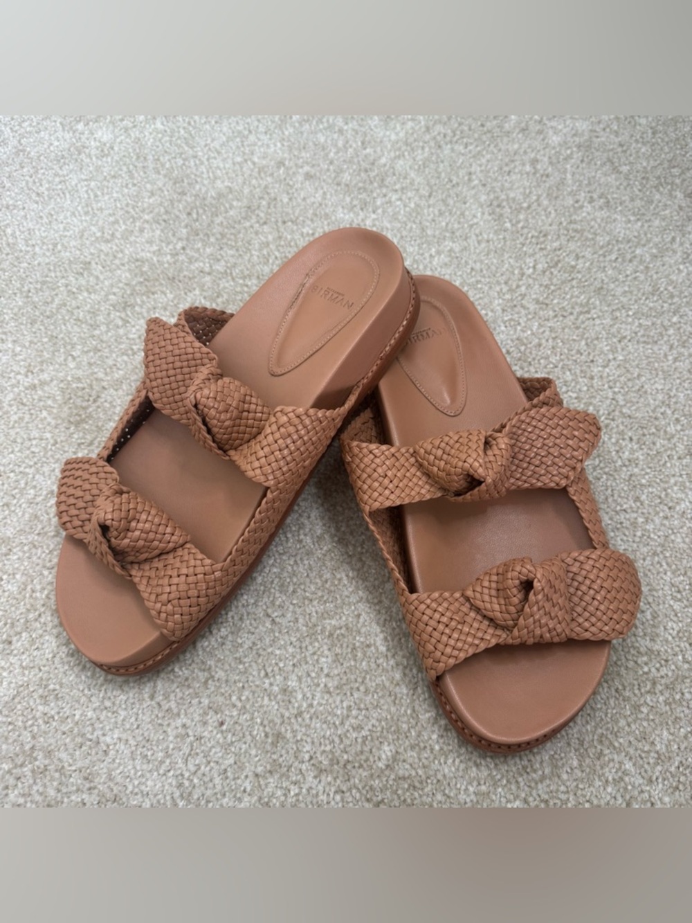 Alexandre Birman Clarita Braided Knot Flat Sandals 38